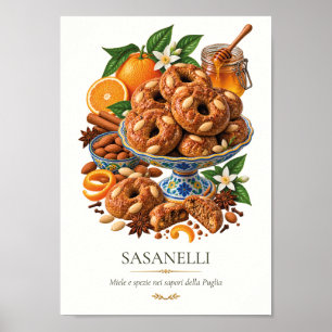 Poster Sasanelli – Vintage Italian Dessert