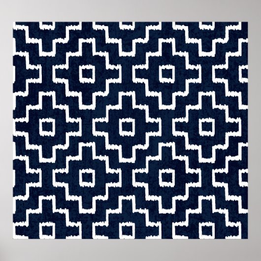 Poster Sashiko Motif : Broderie japonaise traditionnelle (Devant)