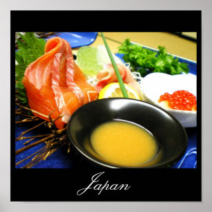 Poster Sashimi au Japon