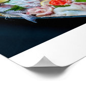 Poster Sashimi au Japon, cuisine japonaise (Coin)