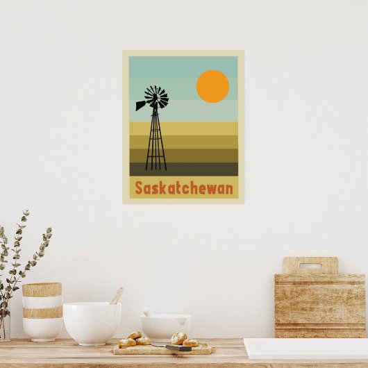 Poster Saskatchewan Canada (Cuisine)
