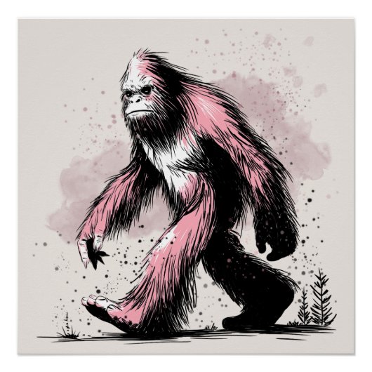 Poster Sasquatch Bigfoot (Devant)