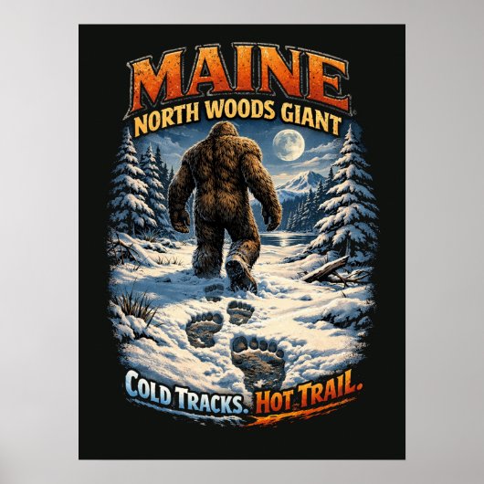 Poster Sasquatch Bigfoot (Devant)