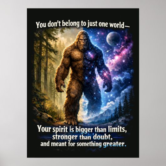 Poster Sasquatch Bigfoot (Devant)