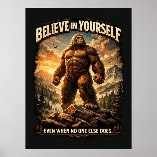 Poster Sasquatch Bigfoot (Devant)