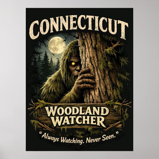 Poster Sasquatch Bigfoot (Devant)