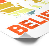 Poster Sasquatch Bigfoot Don't Stop Believing Funny Bigfo (Coin)