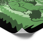 Poster Sasquatch Disc Golf Forêt Drôle Frisbee (Coin)
