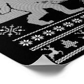 Poster Sasquatch Goûter Snowboard Vilain Noël Bigfoo (Coin)