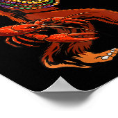 Poster Sasquatch Mardi Gras Bigfoot Parade Beads King Cak (Coin)