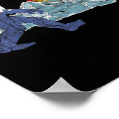 Poster Sasquatch Retro State Flag Colorado Rocky Mountain (Coin)