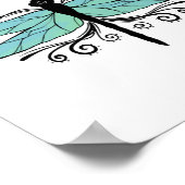 Poster Sassenach Dragonfly Outlander Amber Blue Cadeau Te (Coin)