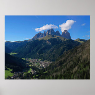 Poster Sassolungo et Canazei