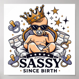 Poster Sassy depuis la naissance Téléchargement numérique