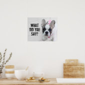 Poster Sassy French Bulldog (Cuisine)