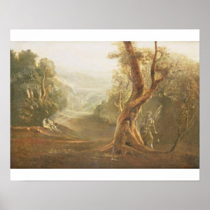 Poster Satan Contempler Adam et Ève au Paradis, de