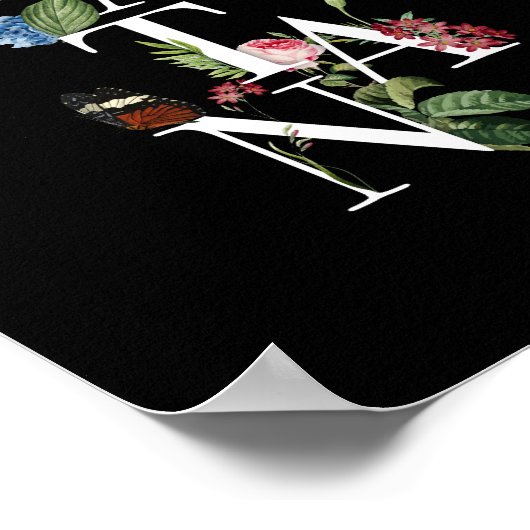 Poster Satan - Fleurs (Coin)