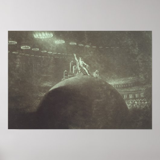 Poster Satan préside au Conseil infernal, 1824 (Devant)