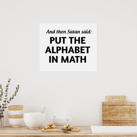 Poster Satans Math (Cuisine)