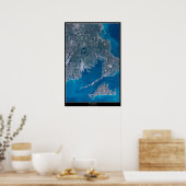 Poster satellite Buzzards Bay, Massachusetts (Cuisine)