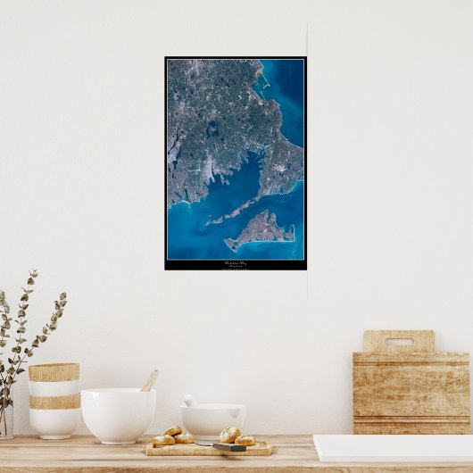 Poster satellite Buzzards Bay, Massachusetts (Cuisine)