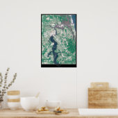 Poster satellite de Jacksonville, Floride (Cuisine)