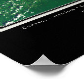 Poster satellite de la région des lacs Finger (Coin)