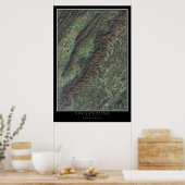 Poster satellite de Shenandoah National Park Virgi (Cuisine)