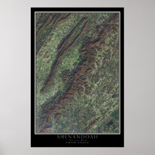 Poster satellite de Shenandoah National Park Virgi