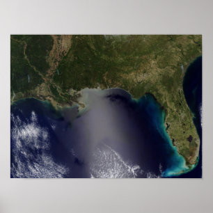Poster Satellite view of the Southeastern United State