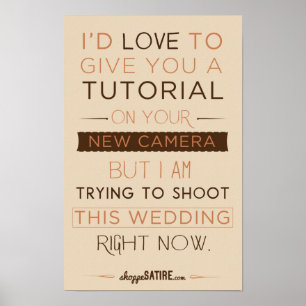 Poster Satire de magasin - humour pour des photographes