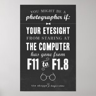 Poster Satire de magasin - humour pour des photographes
