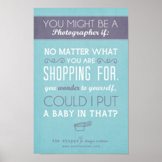 Poster Satire du shopping - Imprimantes personnalisées 11