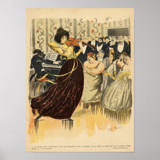 Poster Satire d'une soirée musicale salon (Devant)