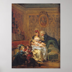 Poster Satisfaction de mariage ou, la famille heureuse