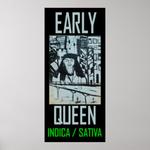POSTER SATIVA INDICA REINE PRÉCOCE
