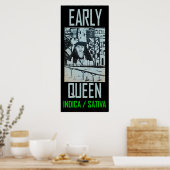 POSTER SATIVA INDICA REINE PRÉCOCE (Cuisine)