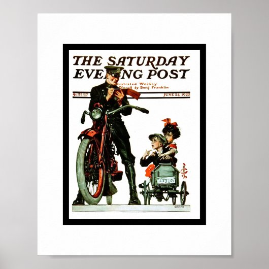 Poster Saturday Evening Post Art (Devant)