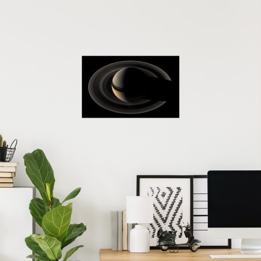 Poster Saturne (Bureau à domicile)