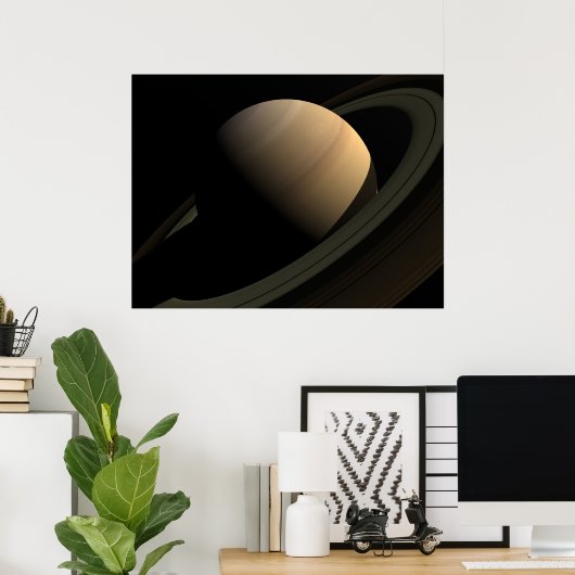 Poster Saturne (Bureau à domicile)