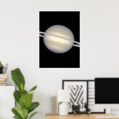 Poster Saturne dans les couleurs naturelles (Bureau à domicile)