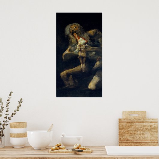 Poster Saturne de Goya dévorant son fils (Cuisine)