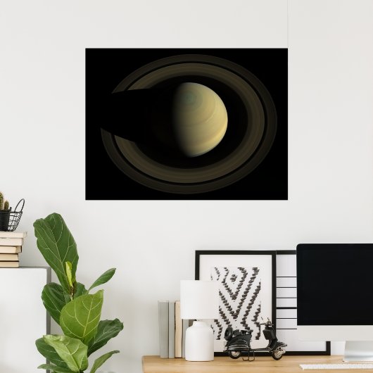 Poster Saturne d'en haut (Bureau à domicile)