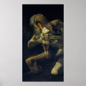 Poster Saturne dévorer son fils par Francisco de Goya (Devant)