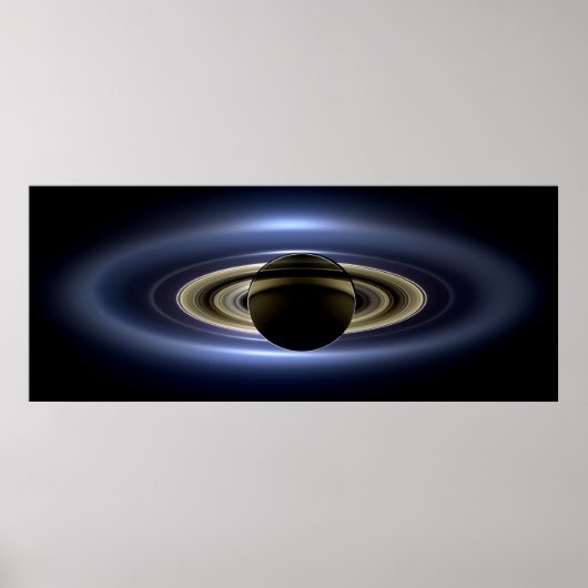 Poster Saturne éclipse le Soleil vu de l'orbiteur Cassini (Devant)