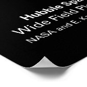 Poster Saturne - Images Hubble (Coin)