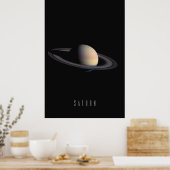 Poster Saturne - Le géant et bijou annelé de notre Solair (Cuisine)