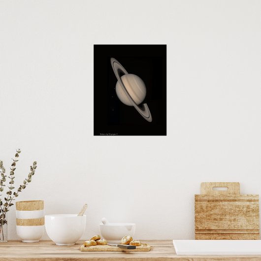 Poster Saturne par Voyager 2 (Cuisine)