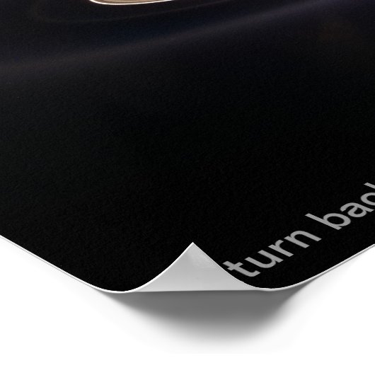 Poster Saturne rétroéclairée (Coin)