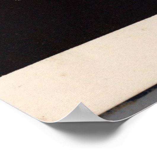 Poster Saturne vintage (Coin)